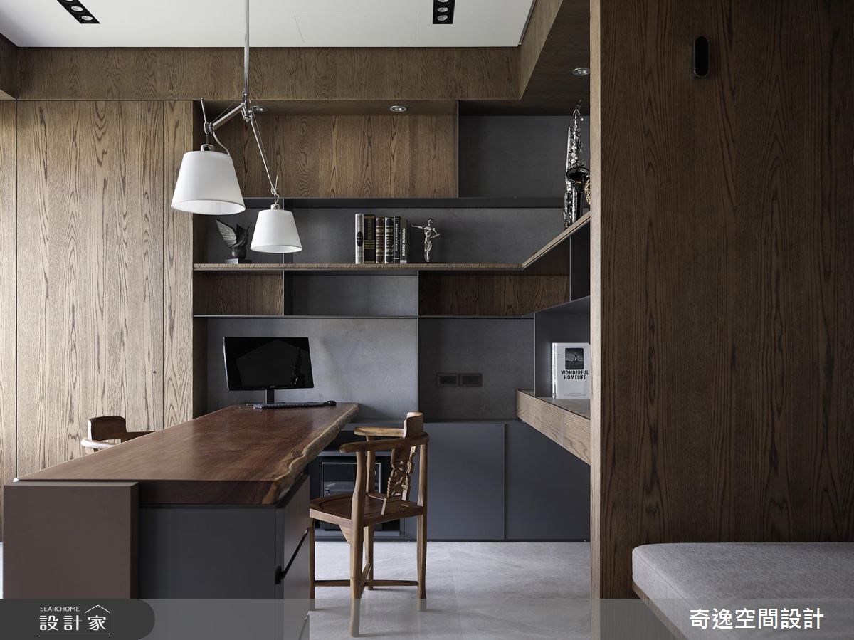 95坪新成屋(5年以下)＿新中式風書房案例圖片＿奇逸空間設計＿奇逸_32之18