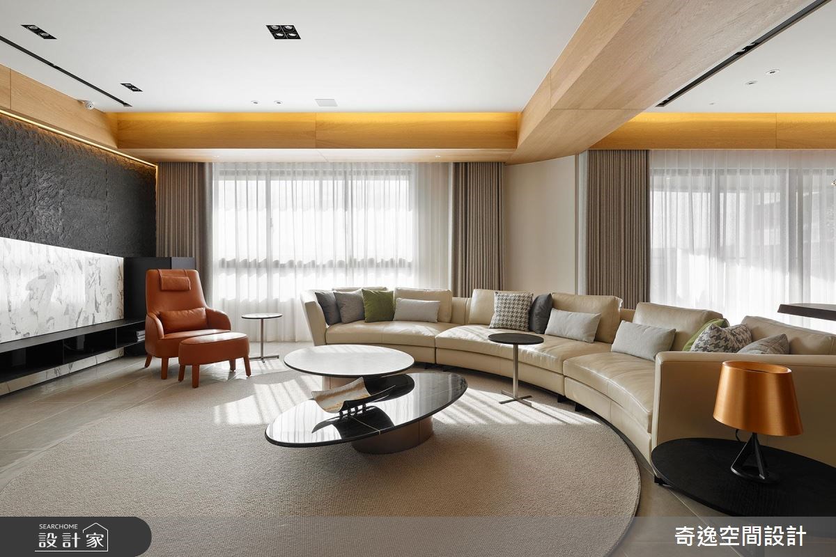75坪新成屋(5年以下)＿現代風客廳案例圖片＿奇逸空間設計＿奇逸_33之8