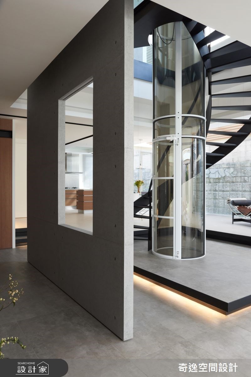 65坪中古屋(5~15年)＿簡約風玄關樓梯案例圖片＿奇逸空間設計＿奇逸_34之3