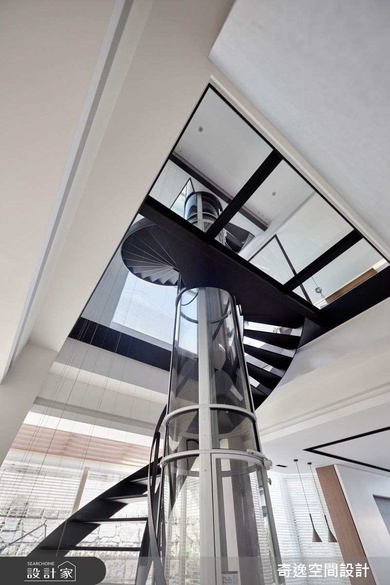 65坪中古屋(5~15年)＿簡約風樓梯案例圖片＿奇逸空間設計＿奇逸_34之15