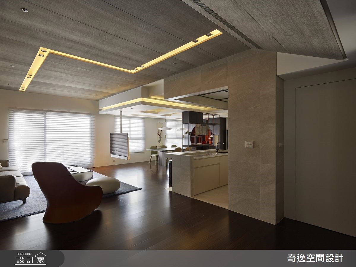 37坪新成屋(5年以下)＿新中式風客廳案例圖片＿奇逸空間設計＿奇逸_36之4