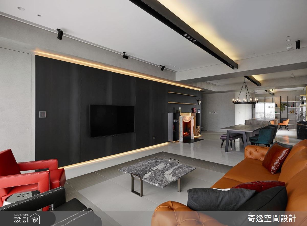 43坪新成屋(5年以下)＿混搭風客廳案例圖片＿奇逸空間設計＿奇逸_37之10