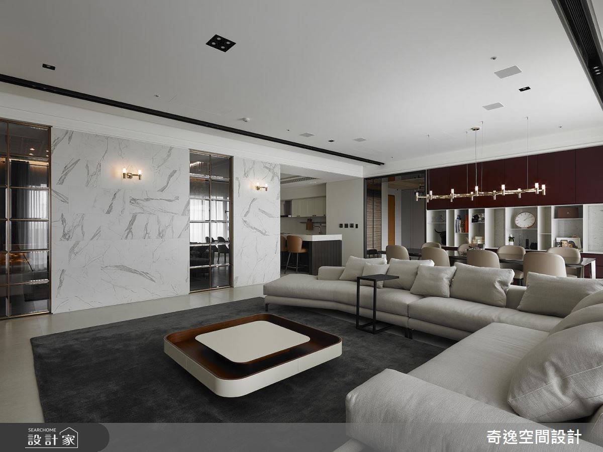 70坪新成屋(5年以下)＿現代風客廳案例圖片＿奇逸空間設計＿奇逸_40之5