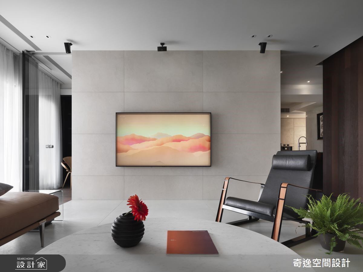 80坪新成屋(5年以下)＿現代風客廳案例圖片＿奇逸空間設計＿奇逸_44之3
