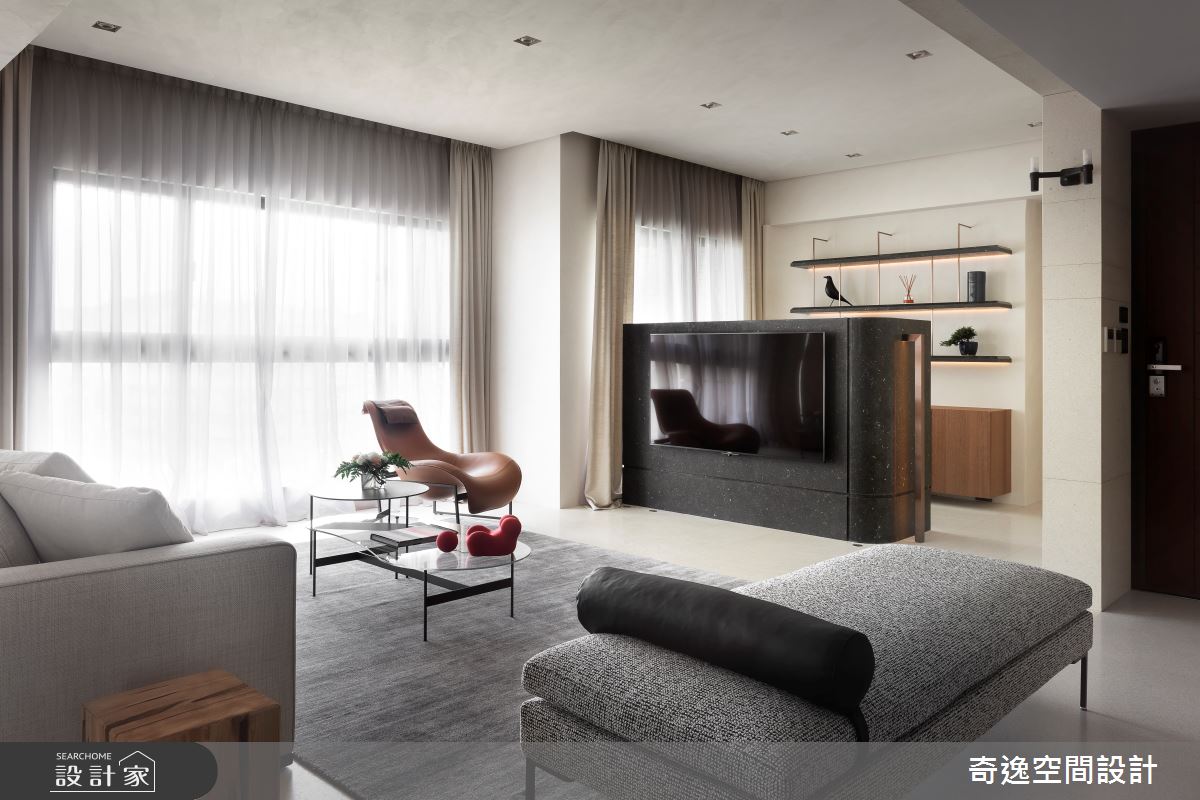 60坪新成屋(5年以下)＿現代風客廳案例圖片＿奇逸空間設計＿奇逸_47之8