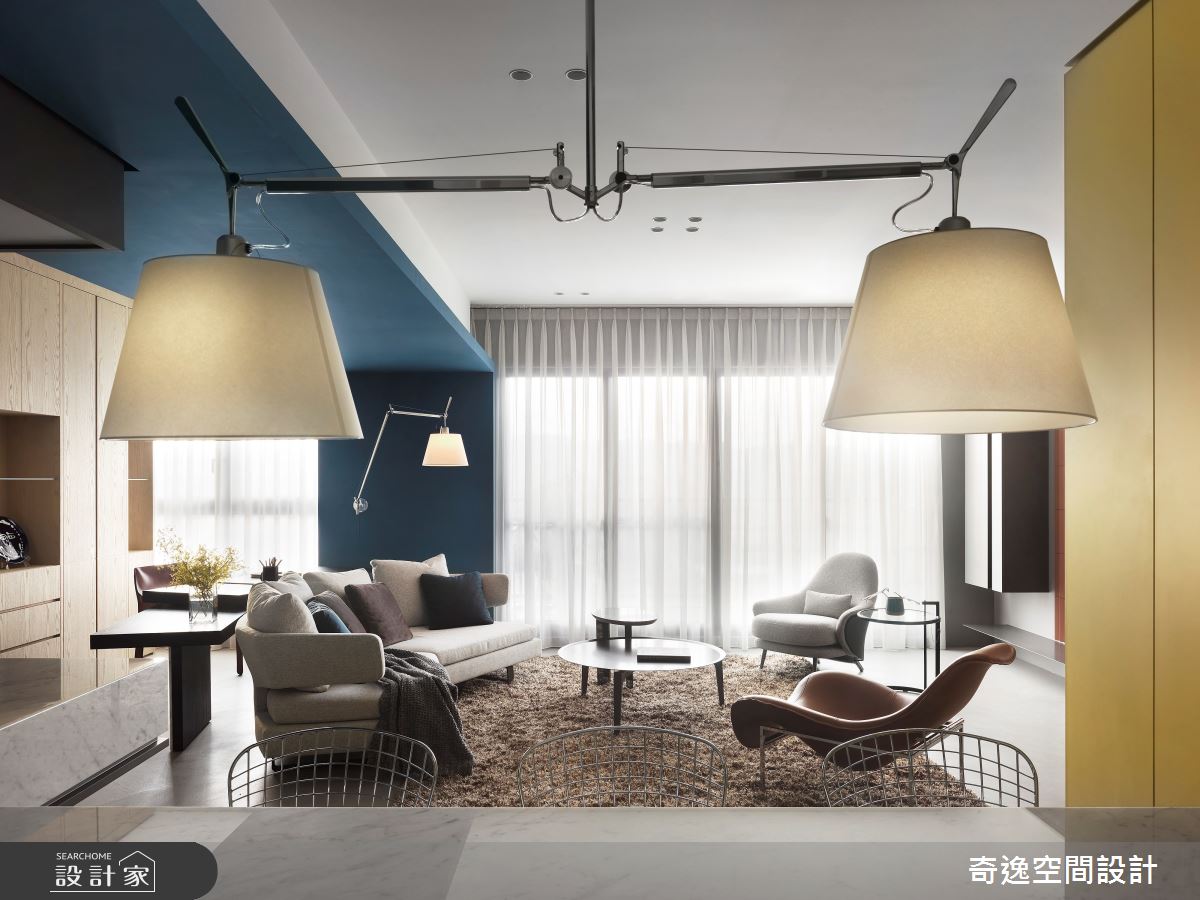 39坪新成屋(5年以下)＿現代風客廳案例圖片＿奇逸空間設計＿奇逸_46之6