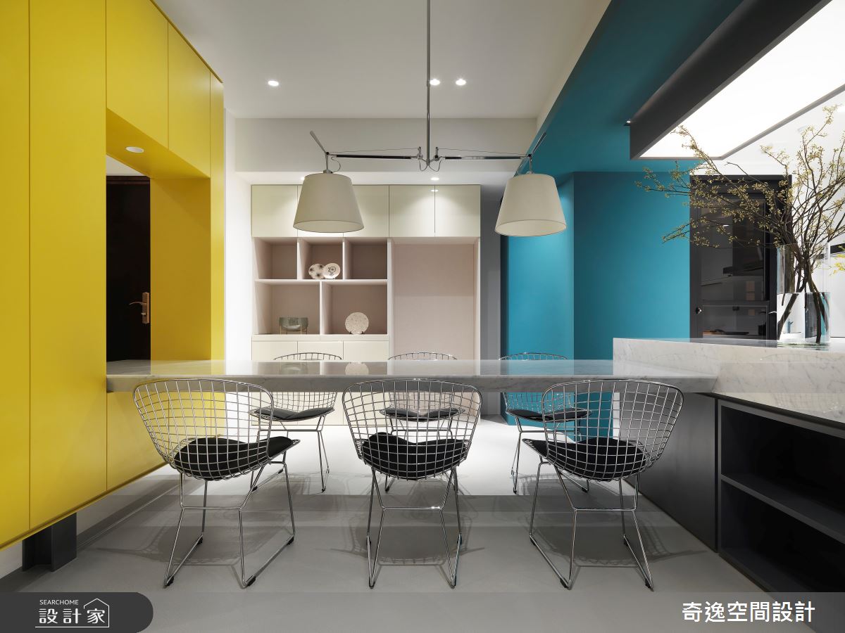 39坪新成屋(5年以下)＿現代風餐廳吧檯案例圖片＿奇逸空間設計＿奇逸_46之10