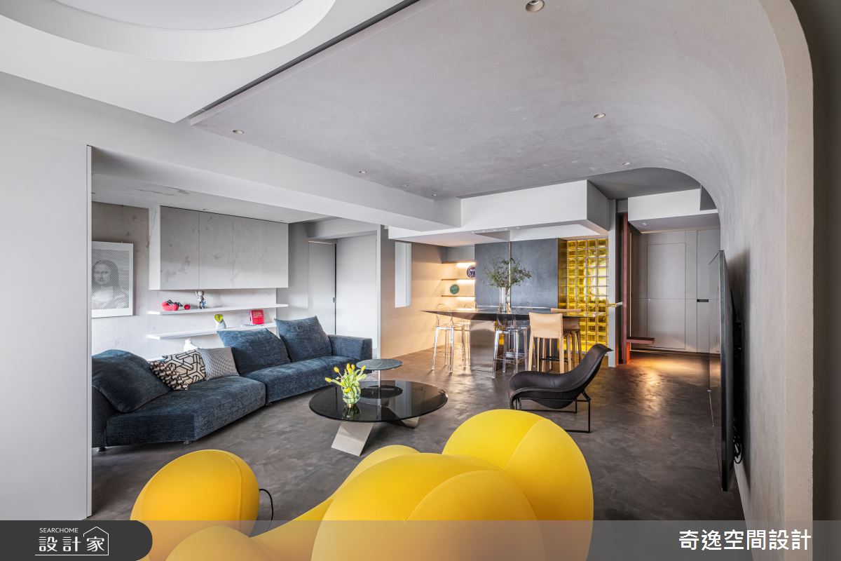 51坪新成屋(5年以下)＿現代風客廳案例圖片＿奇逸空間設計＿奇逸_48之11