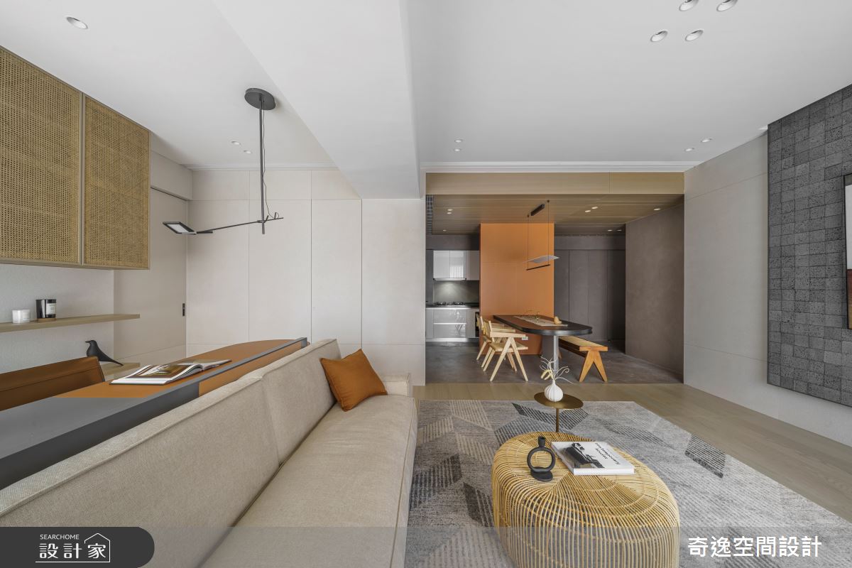 33坪新成屋(5年以下)＿現代風客廳案例圖片＿奇逸空間設計＿奇逸_49之10