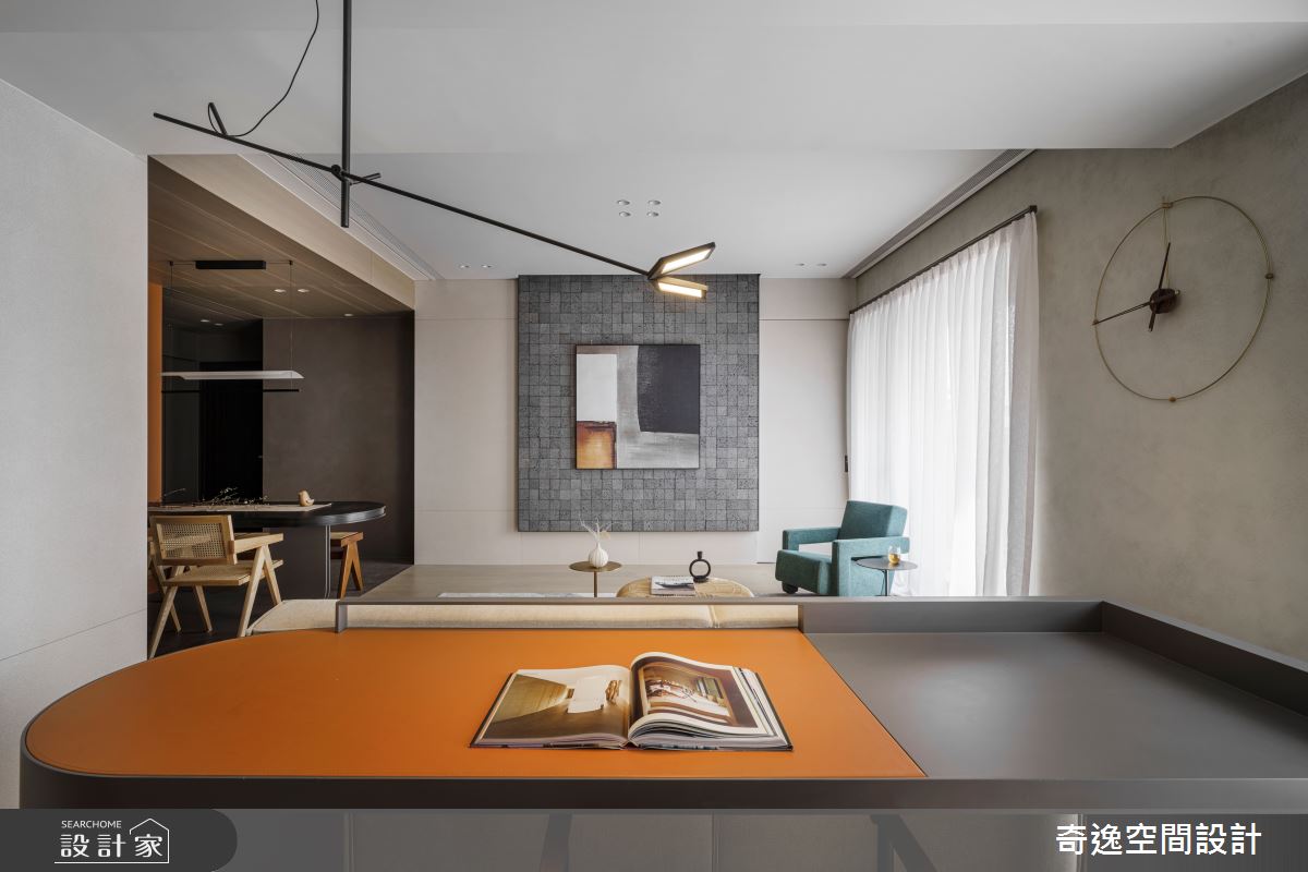 33坪新成屋(5年以下)＿現代風客廳案例圖片＿奇逸空間設計＿奇逸_49之15