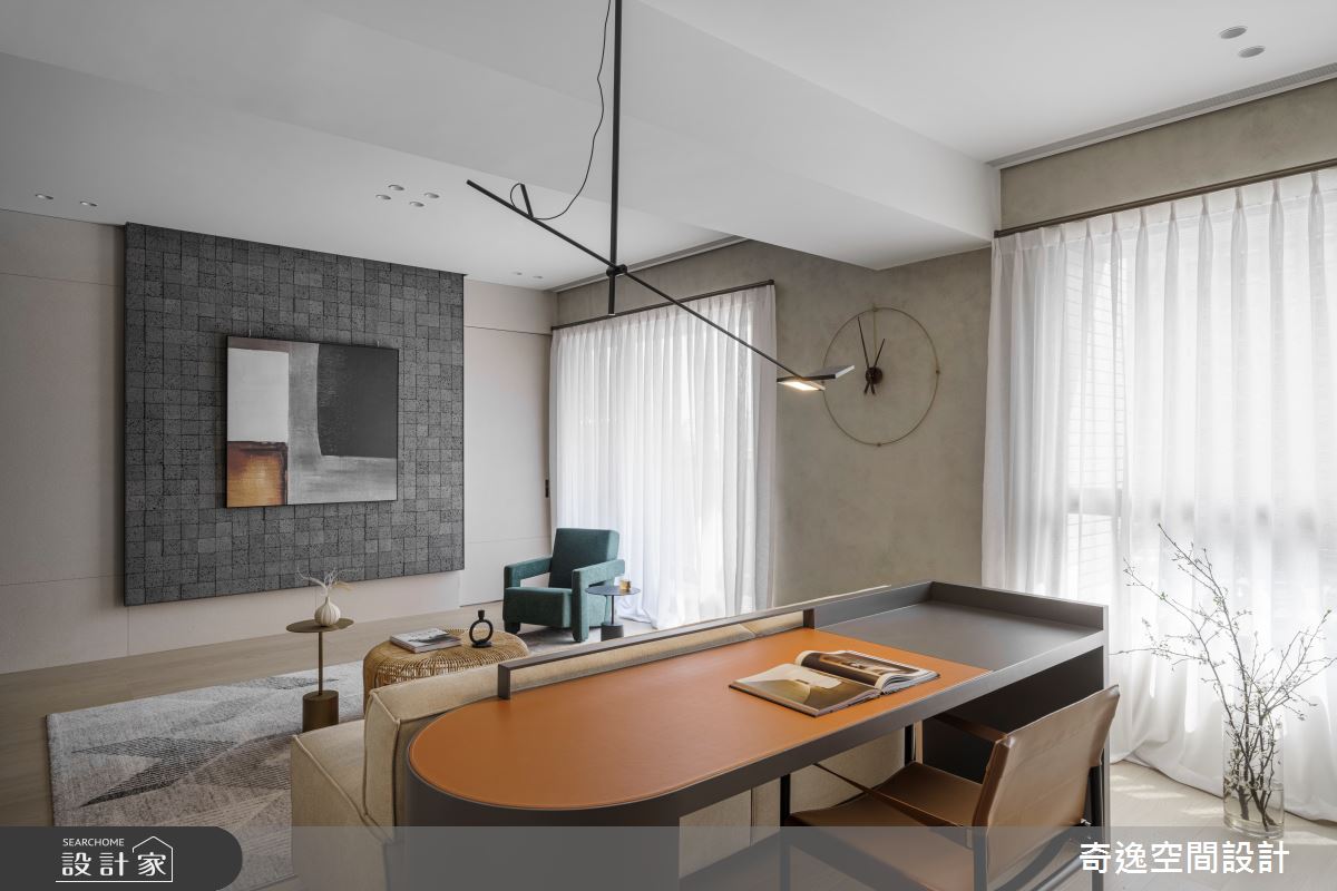 33坪新成屋(5年以下)＿現代風客廳案例圖片＿奇逸空間設計＿奇逸_49之16