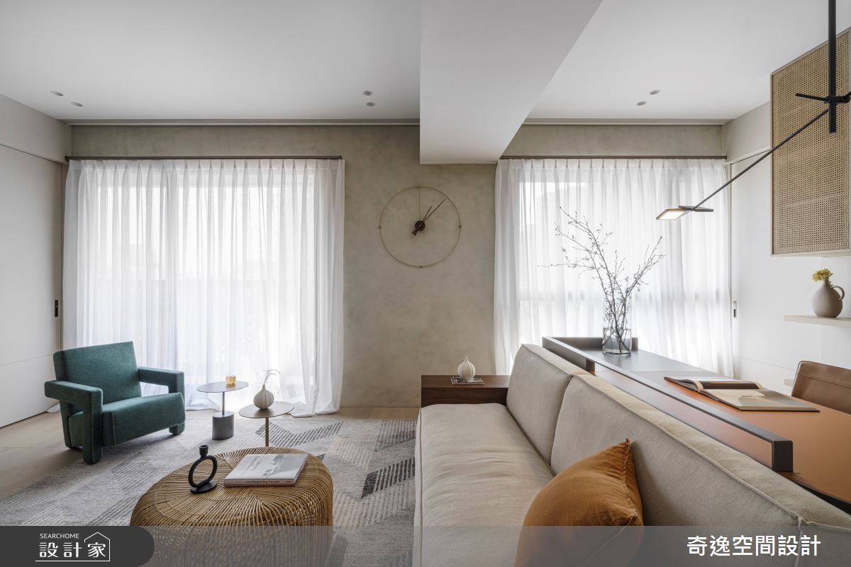 33坪新成屋(5年以下)＿現代風客廳案例圖片＿奇逸空間設計＿奇逸_49之9