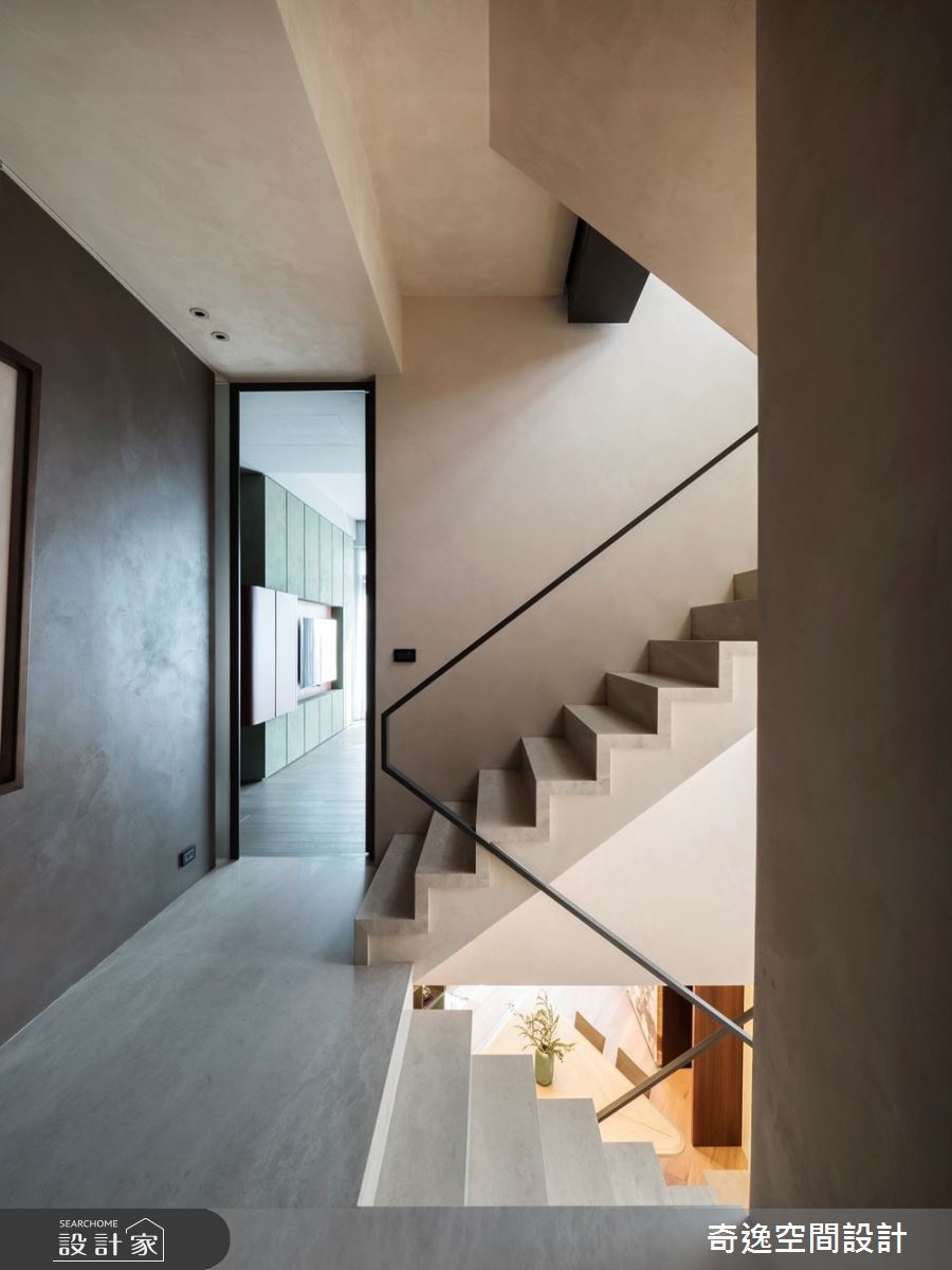 145坪新成屋(5年以下)＿現代風樓梯案例圖片＿奇逸空間設計＿奇逸_50之18