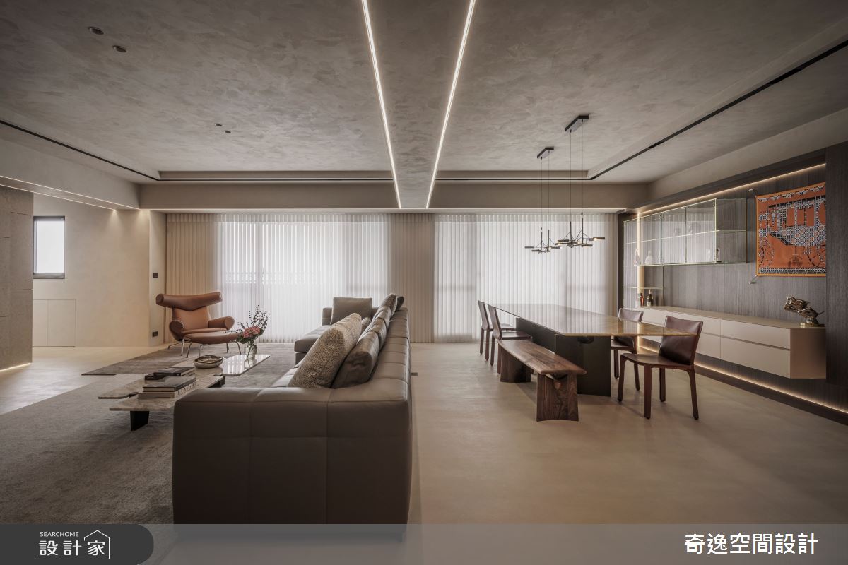 中古屋(5~15年)＿現代風客廳餐廳案例圖片＿奇逸空間設計＿奇逸_54之4