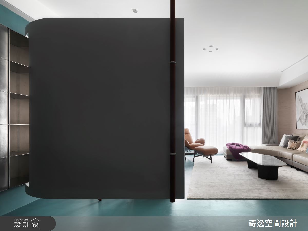 40坪新成屋(5年以下)＿現代風玄關客廳案例圖片＿奇逸空間設計＿奇逸_55之2