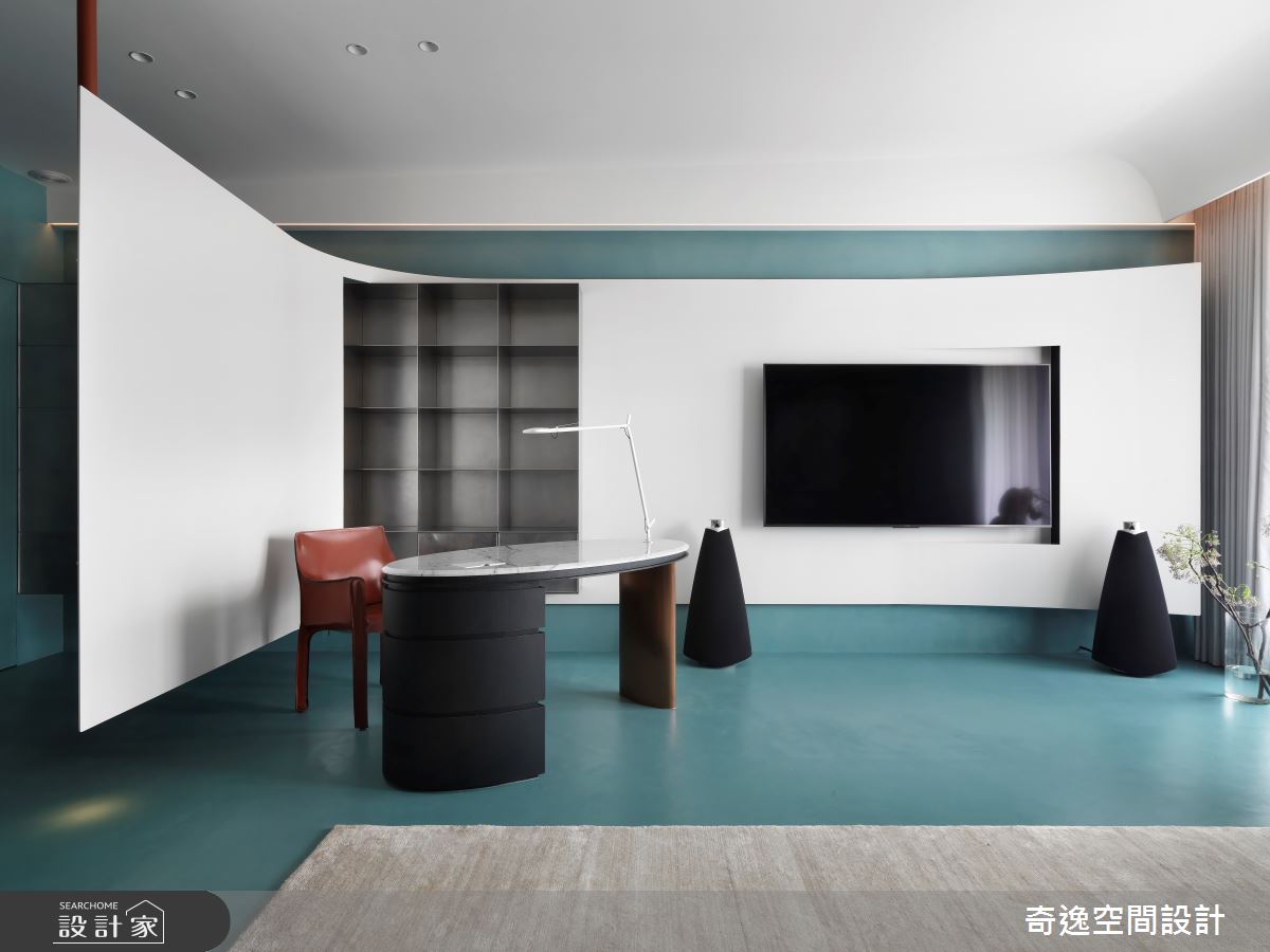 40坪新成屋(5年以下)＿現代風客廳案例圖片＿奇逸空間設計＿奇逸_55之6