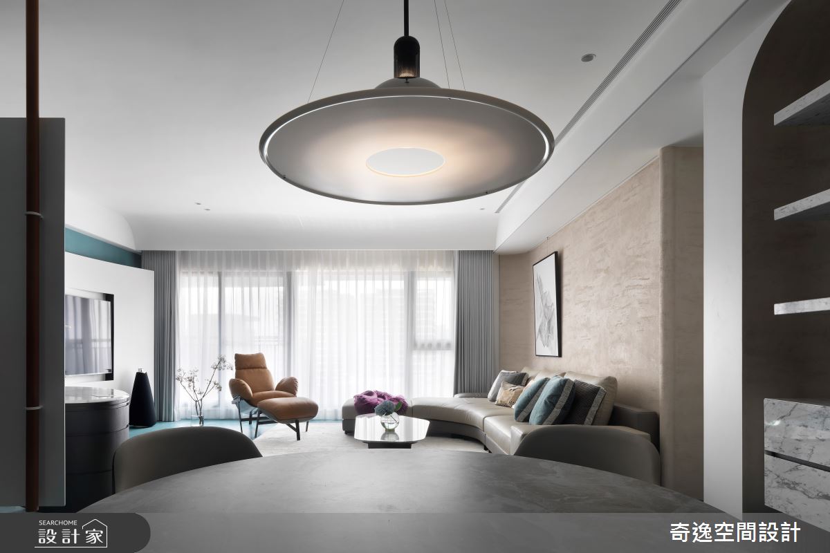 40坪新成屋(5年以下)＿現代風客廳餐廳案例圖片＿奇逸空間設計＿奇逸_55之14