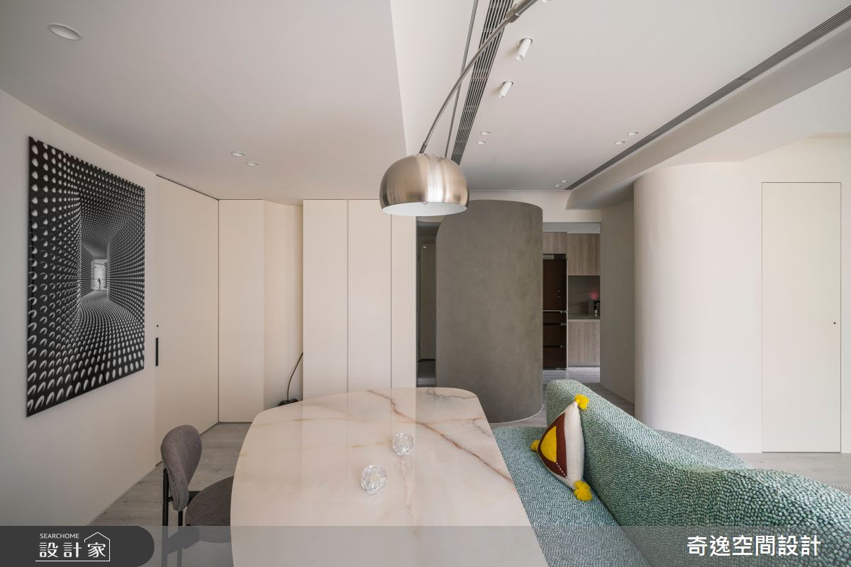28坪老屋(16~30年)＿現代風客廳餐廳案例圖片＿奇逸空間設計＿奇逸_56之6