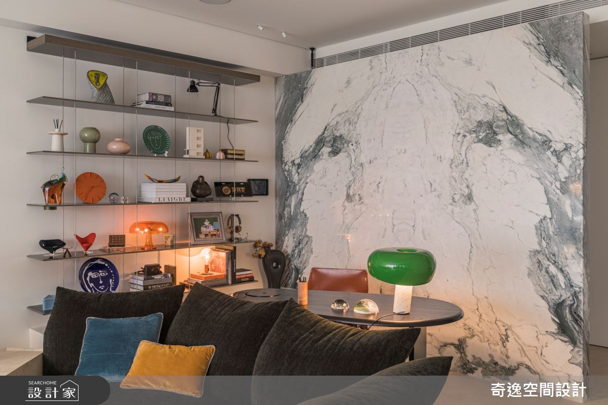 55坪新成屋(5年以下)＿現代風客廳書房案例圖片＿奇逸空間設計＿奇逸_58之5