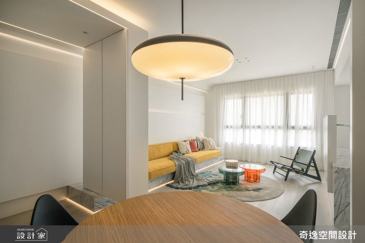 24坪新成屋(5年以下)＿現代風客廳餐廳案例圖片＿奇逸空間設計＿奇逸_63之3