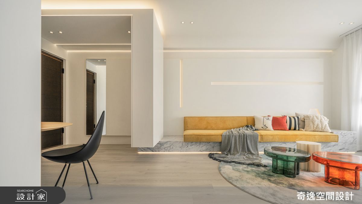 24坪新成屋(5年以下)＿現代風玄關客廳案例圖片＿奇逸空間設計＿奇逸_63之4