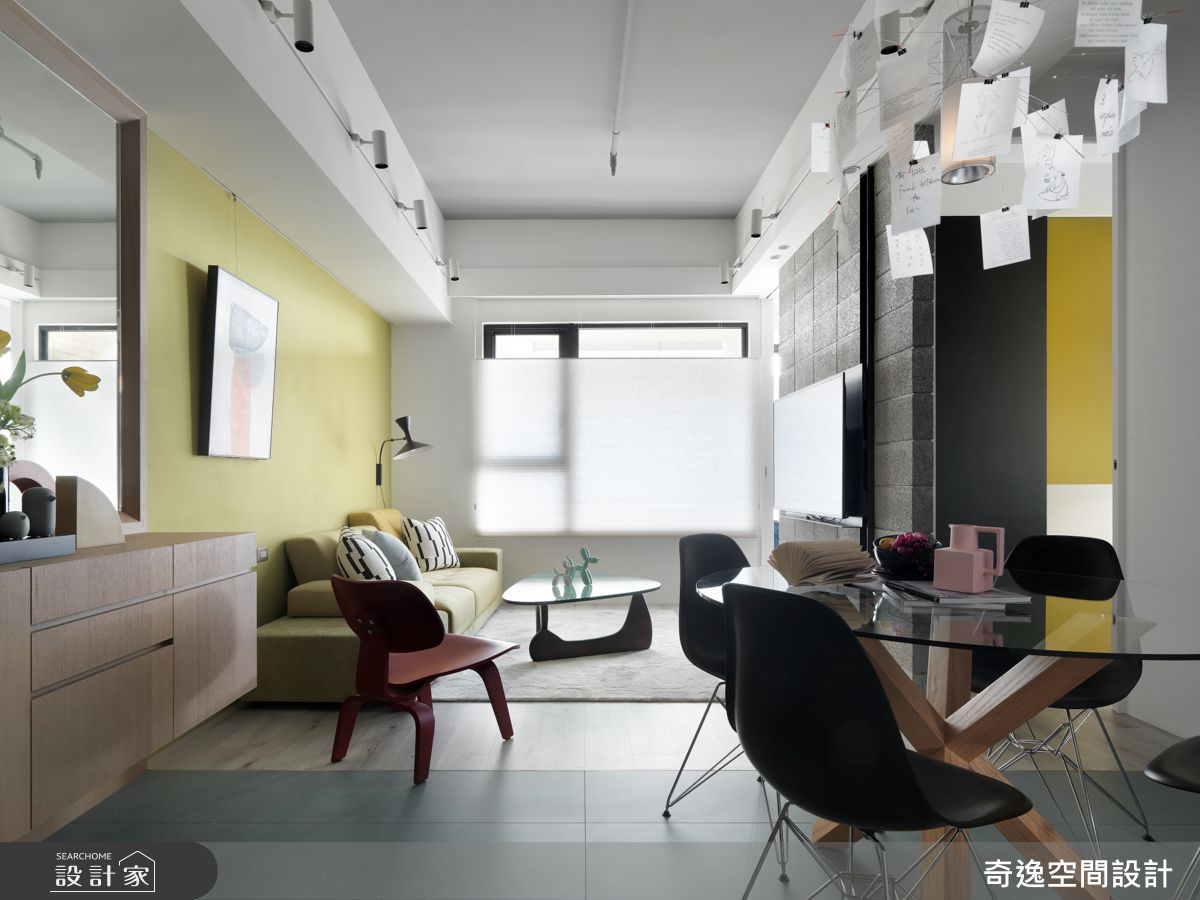 18坪新成屋(5年以下)＿現代風客廳餐廳案例圖片＿奇逸空間設計＿奇逸_65之8