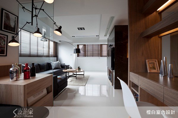 老屋(16~30年)＿北歐風客廳案例圖片＿橙白室內裝修設計工程有限公司＿橙白_01之9