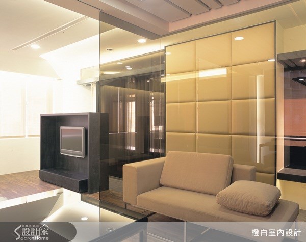 160坪預售屋＿混搭風客廳案例圖片＿橙白室內裝修設計工程有限公司＿橙白_02之13