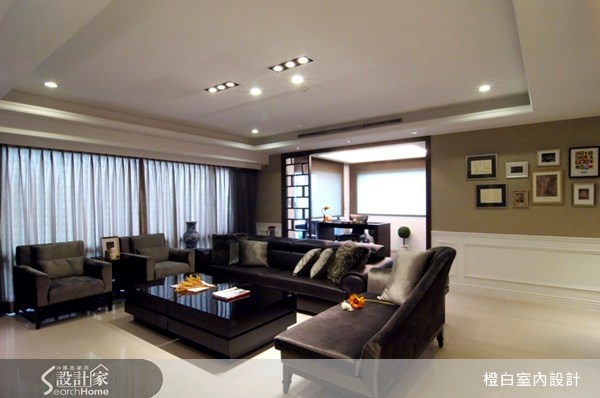 52坪新成屋(5年以下)＿新古典客廳案例圖片＿橙白室內裝修設計工程有限公司＿橙白_06之8