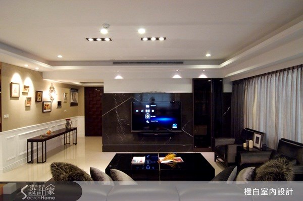 52坪新成屋(5年以下)＿新古典客廳案例圖片＿橙白室內裝修設計工程有限公司＿橙白_06之7