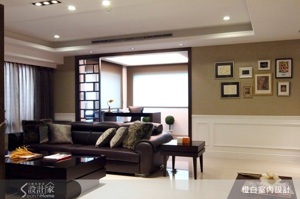 52坪新成屋(5年以下)＿新古典客廳案例圖片＿橙白室內裝修設計工程有限公司＿橙白_06之10