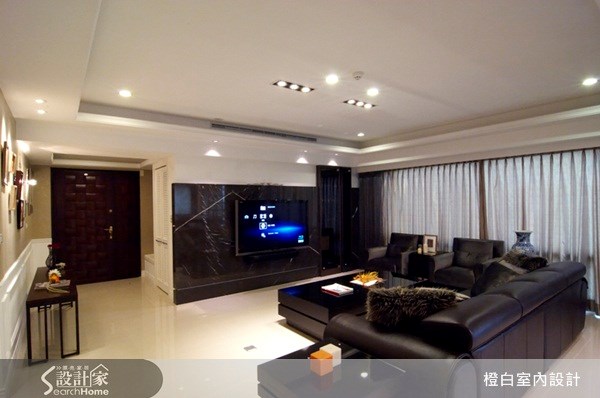 52坪新成屋(5年以下)＿新古典客廳案例圖片＿橙白室內裝修設計工程有限公司＿橙白_06之3
