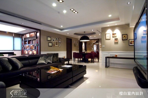 52坪新成屋(5年以下)＿新古典客廳案例圖片＿橙白室內裝修設計工程有限公司＿橙白_06之15