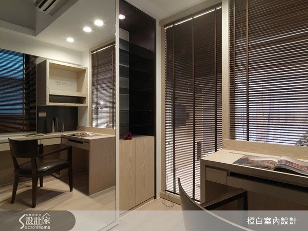 35坪新成屋(5年以下)＿奢華風書房案例圖片＿橙白室內裝修設計工程有限公司＿橙白_07之23