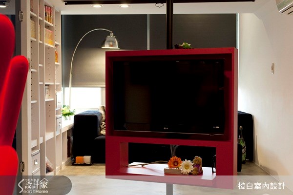 10坪新成屋(5年以下)＿工業風客廳案例圖片＿橙白室內裝修設計工程有限公司＿橙白_08之6