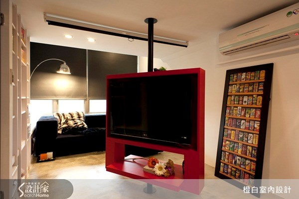 10坪新成屋(5年以下)＿工業風客廳案例圖片＿橙白室內裝修設計工程有限公司＿橙白_08之4444