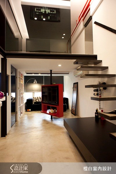 10坪新成屋(5年以下)＿工業風客廳案例圖片＿橙白室內裝修設計工程有限公司＿橙白_08之3