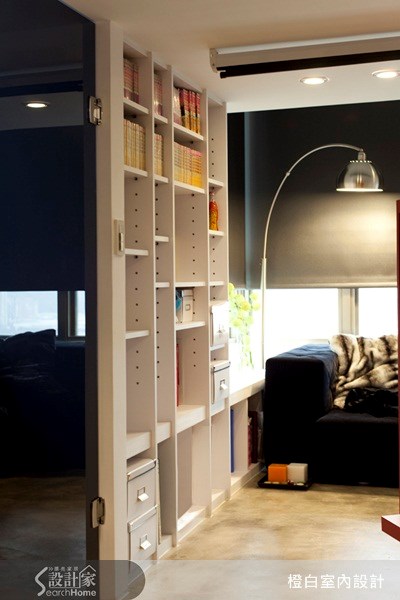 10坪新成屋(5年以下)＿工業風客廳案例圖片＿橙白室內裝修設計工程有限公司＿橙白_08之11