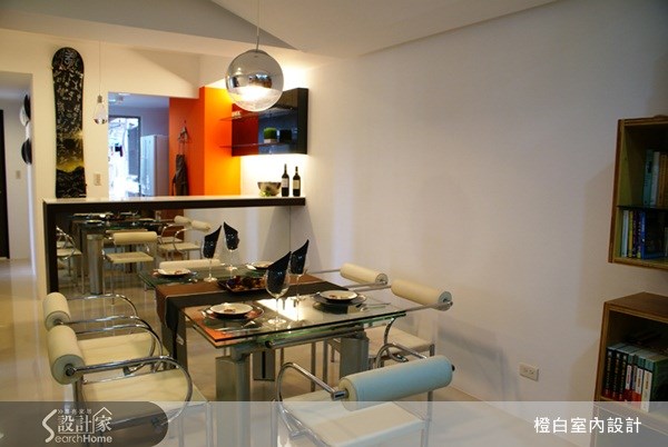 29坪預售屋＿現代風餐廳案例圖片＿橙白室內裝修設計工程有限公司＿橙白_10之12