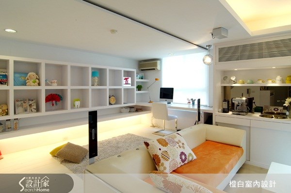 32坪中古屋(5~15年)＿簡約風客廳案例圖片＿橙白室內裝修設計工程有限公司＿橙白_12之8