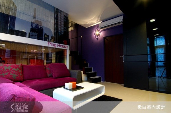 10坪新成屋(5年以下)＿奢華風客廳案例圖片＿橙白室內裝修設計工程有限公司＿橙白_13之2
