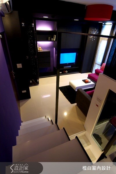 10坪新成屋(5年以下)＿奢華風樓梯案例圖片＿橙白室內裝修設計工程有限公司＿橙白_13之24