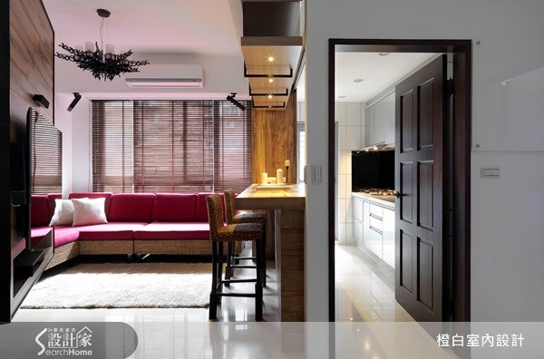 27坪新成屋(5年以下)＿休閒風客廳案例圖片＿橙白室內裝修設計工程有限公司＿橙白_11之8