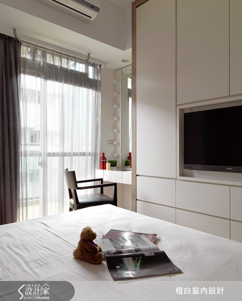 27坪新成屋(5年以下)＿休閒風臥室案例圖片＿橙白室內裝修設計工程有限公司＿橙白_11之15