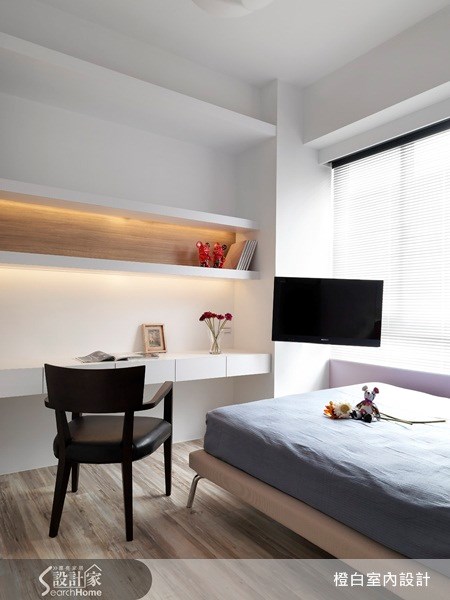27坪新成屋(5年以下)＿休閒風臥室案例圖片＿橙白室內裝修設計工程有限公司＿橙白_11之10