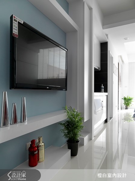 12坪新成屋(5年以下)＿現代風客廳案例圖片＿橙白室內裝修設計工程有限公司＿橙白_16之1