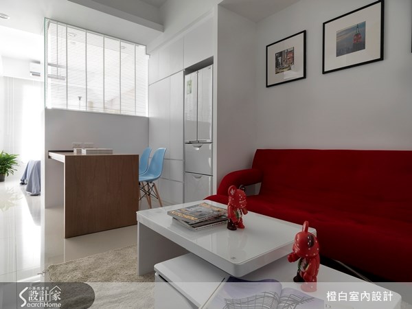 12坪新成屋(5年以下)＿現代風客廳案例圖片＿橙白室內裝修設計工程有限公司＿橙白_16之3