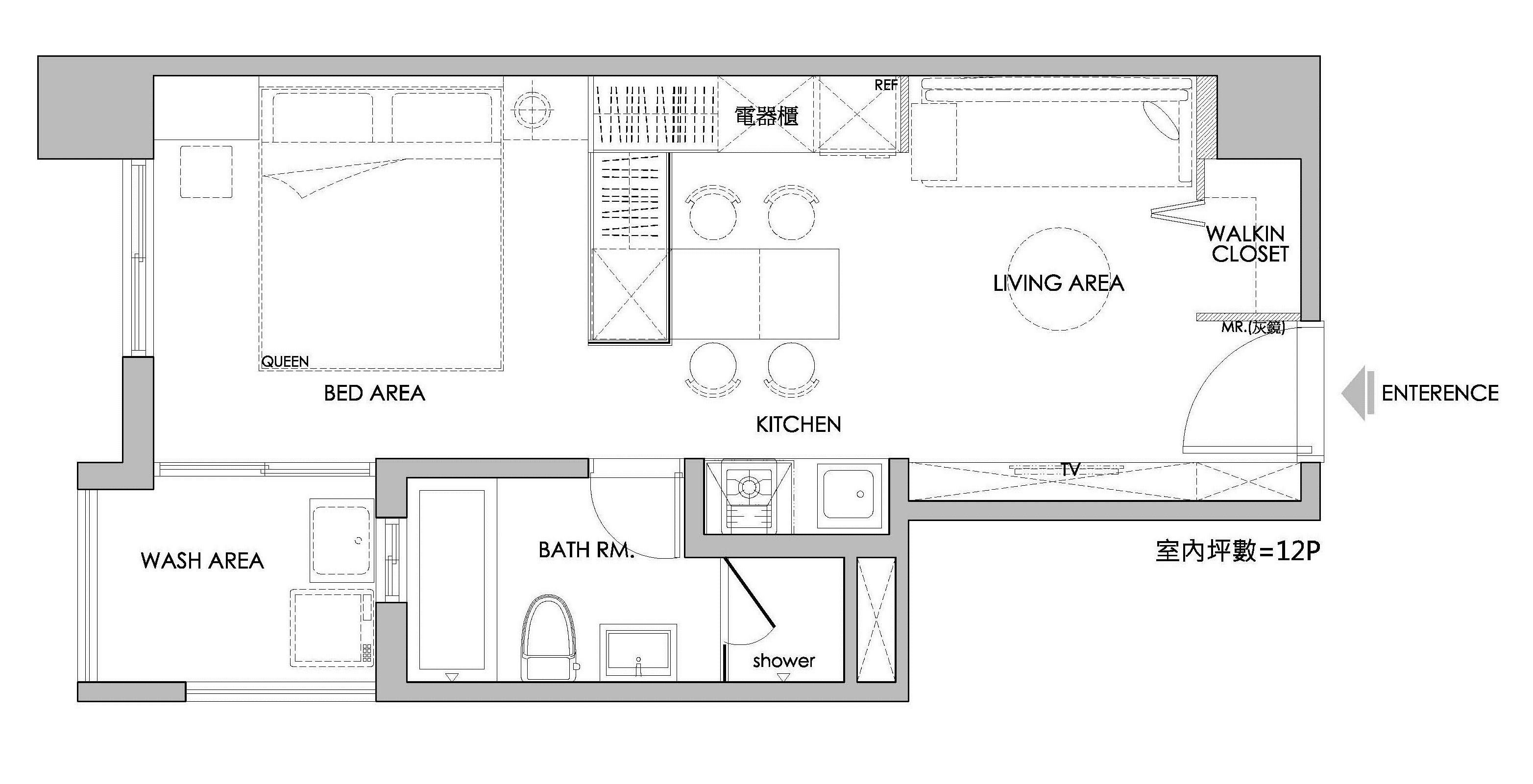 12坪新成屋(5年以下)＿現代風案例圖片＿橙白室內裝修設計工程有限公司＿橙白_16之13