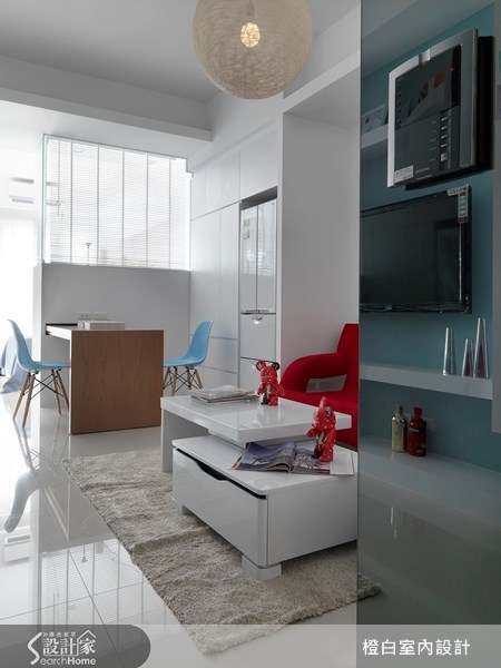 12坪新成屋(5年以下)＿現代風客廳案例圖片＿橙白室內裝修設計工程有限公司＿橙白_16之8