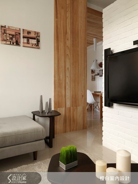17坪新成屋(5年以下)＿北歐風客廳案例圖片＿橙白室內裝修設計工程有限公司＿橙白_17之1